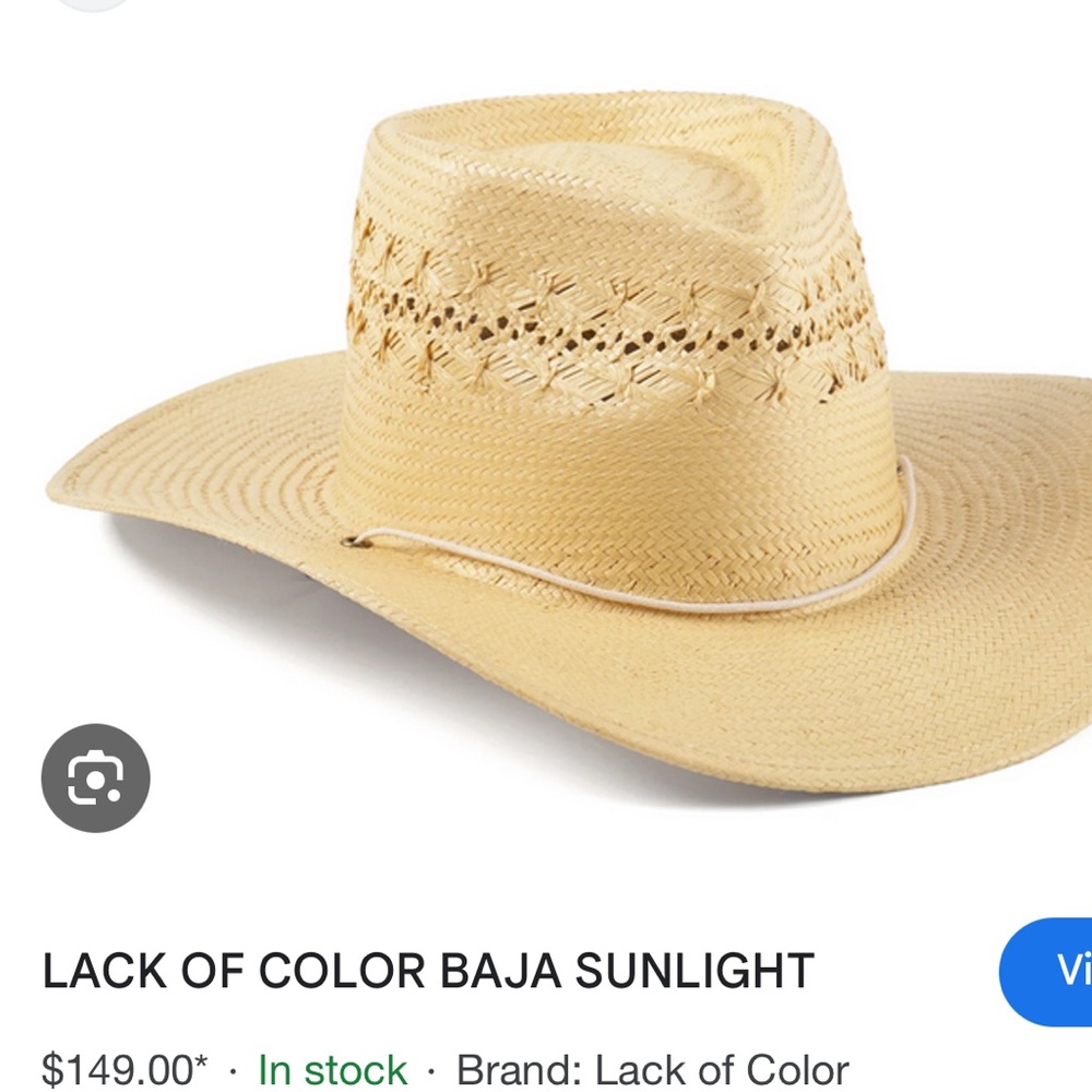 BRAND NEW *lack of color Baja hat sunlight used once